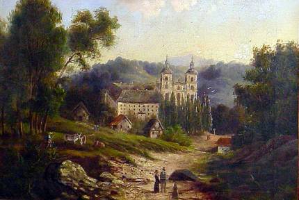 Widok klasztoru w Starej Wsi, 1863r., fot. A. Sułkowski